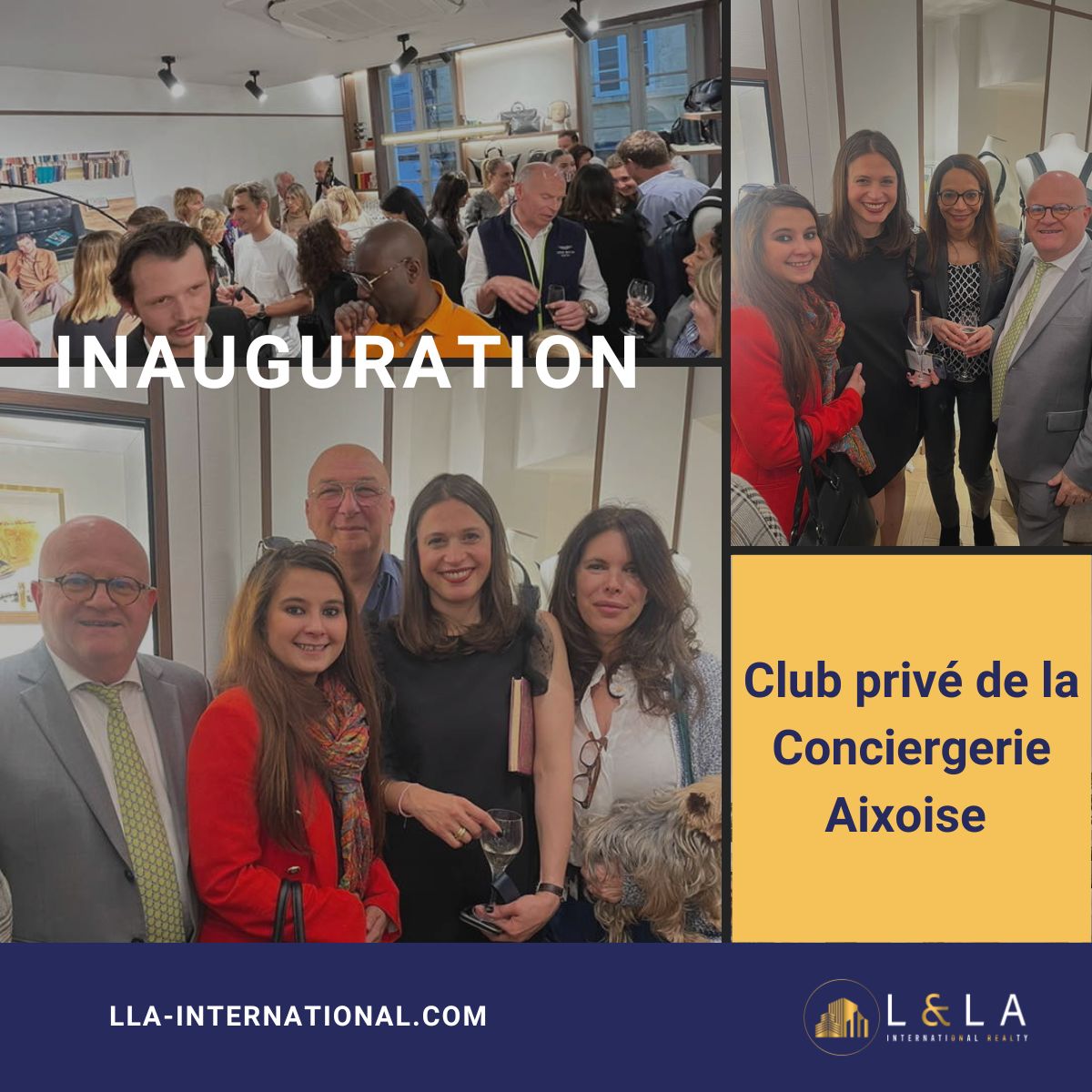 Agence Immobilière Aix-en-Provence | L&LA International Realty | Innauguration du club privé de la Conciergerie Aixoise